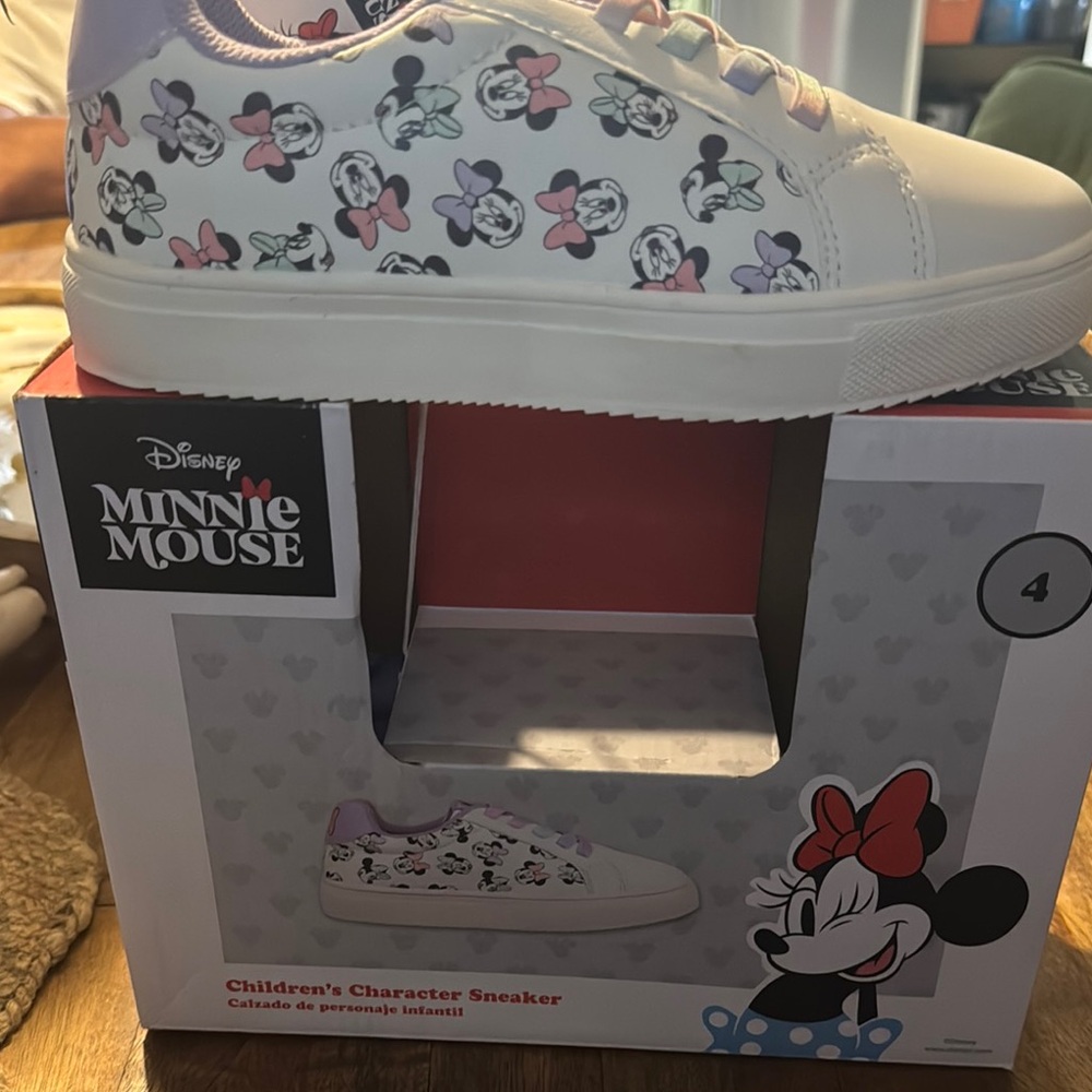 Disney White and Pink Sneakers with Playful Design